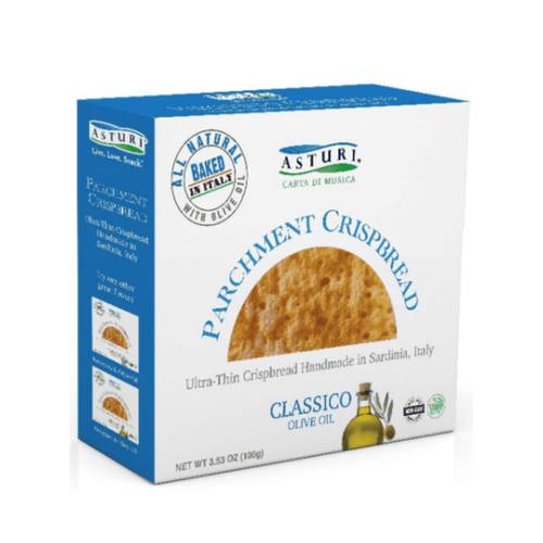 Asturi Parchment Crispbread Classico with Olive Oil, 3.5 oz Sweets & Snacks Asturi 