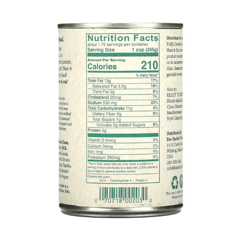 Bar Harbor New England Clam Chowder, 15 oz Pantry Bar Harbor 