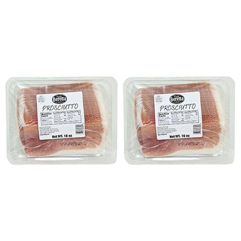 Beretta Sliced Prosciutto, 16 oz [PACK of 2] Meats Fratelli Beretta 