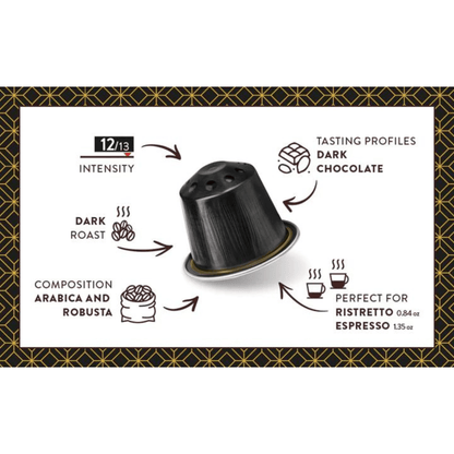 [Best Before: 11/16/23] Kimbo Nespresso Compatible Barista Ristretto Aluminum Capsules, 10 Count Coffee & Beverages Kimbo Coffee 