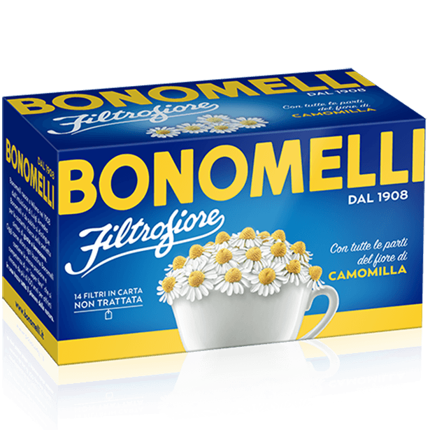 Bonomelli Chamomile Flowers Herbal Tea, 14 Bags, 0.99 oz (28 g)