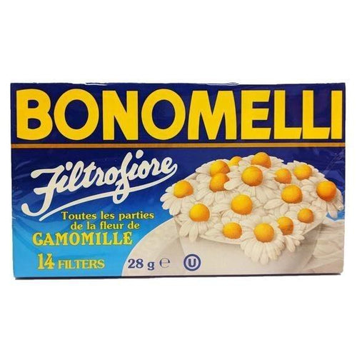 Bonomelli Chamomile Flowers Herbal Tea, 14 Bags, 0.99 oz (28 g)