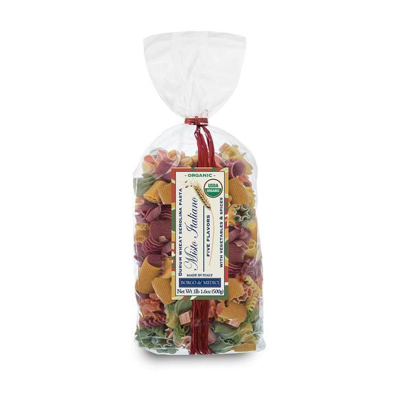 Borgo de Medici Organic Mixed Italian Colored Pasta, 1.1 lb (500 g) Pasta & Dry Goods Borgo de Medici 