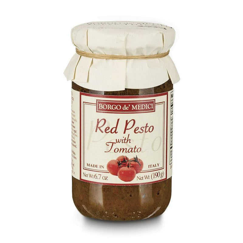 Borgo de Medici Red Pesto Pasta Sauce with Tomato, 6.7 oz (190 g) Sauces & Condiments Borgo de Medici 