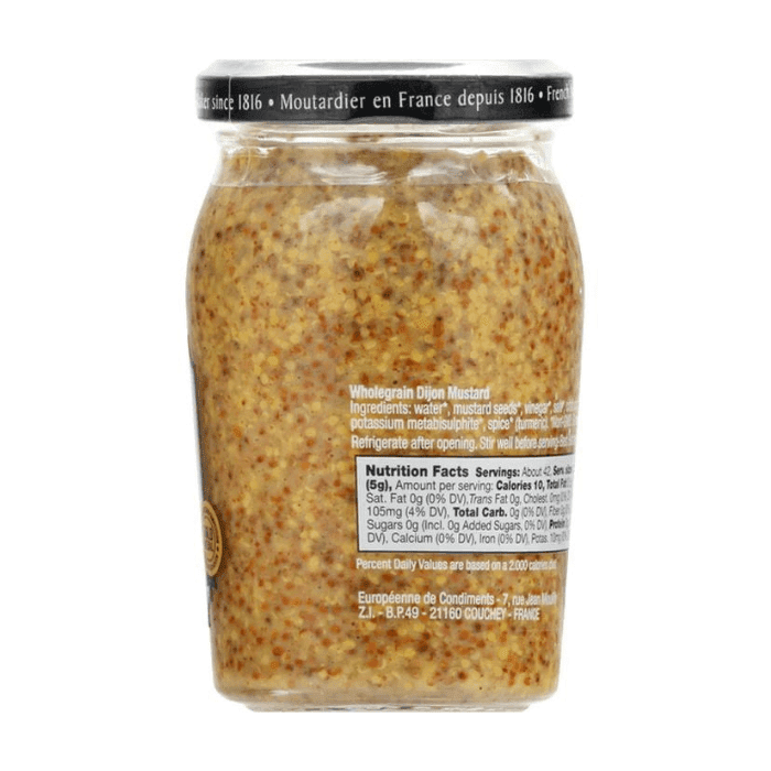 Bornier Wholegrain Dijon Mustard, 7.4 oz Sauces & Condiments Bornier 