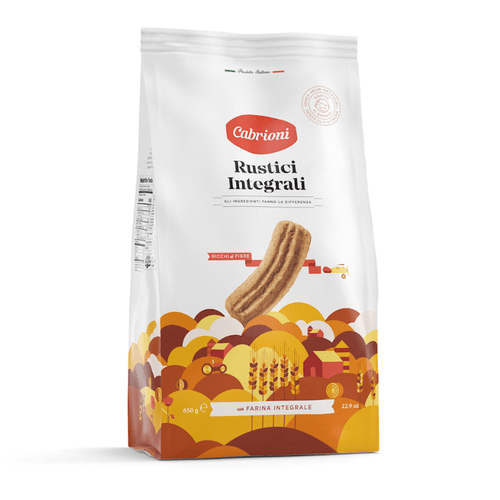 Cabrioni Rustici Whole Wheat Cookies, 22.9 oz Sweets & Snacks Cabrioni 