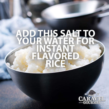 Caravel Gourmet Hot Curry Sea Salt, Stackable Jars, 4 oz Pantry Caravel Gourmet 