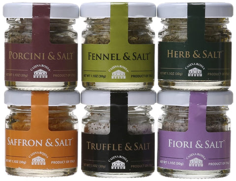 Casina Rossa Gourmet Sea Salt Gift Pack, 6 Jars Pantry Ritrovo 