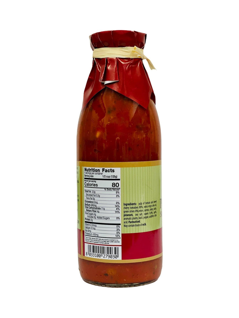 Casina Rossa Pasta Sauce with Olives and Capers, 17.6 oz (500g) Sauces & Condiments Ritrovo 