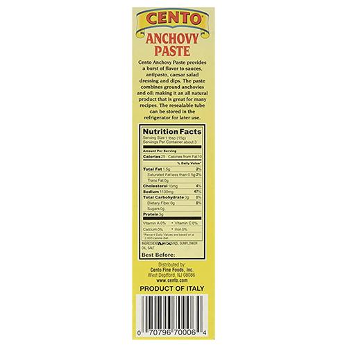 Cento Anchovy Paste, 2.12 oz Seafood Cento 