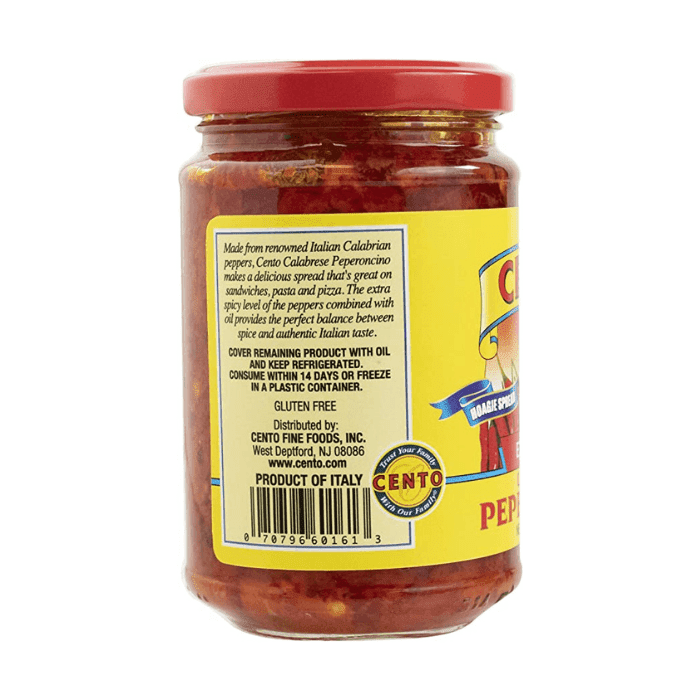 Cento Calabrese Peperoncini, 9.8 oz Pantry Cento 