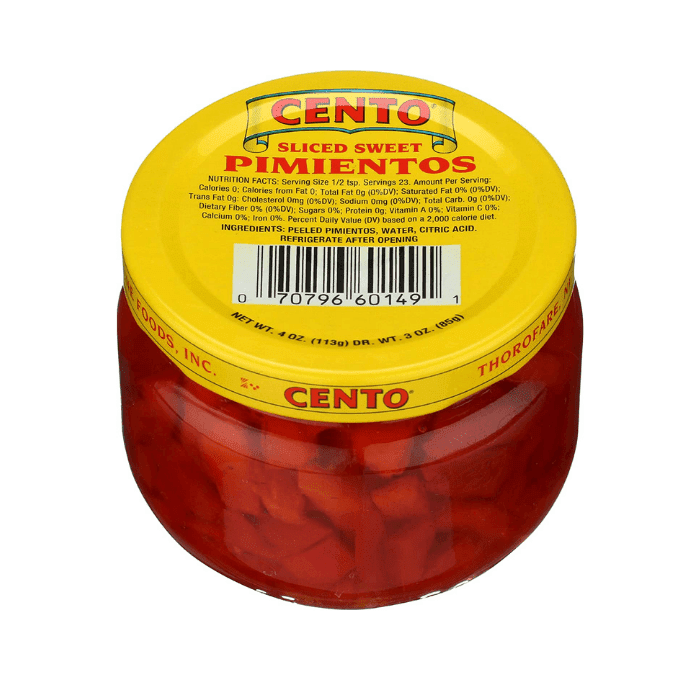 Cento Sliced Sweet Pimientos, 4 oz Fruits & Veggies Cento 