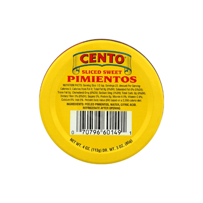 Cento Sliced Sweet Pimientos, 4 oz Fruits & Veggies Cento 