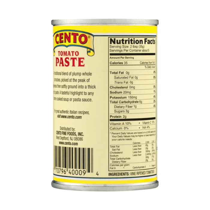 Cento Tomato Paste, 6 oz Pantry Cento 