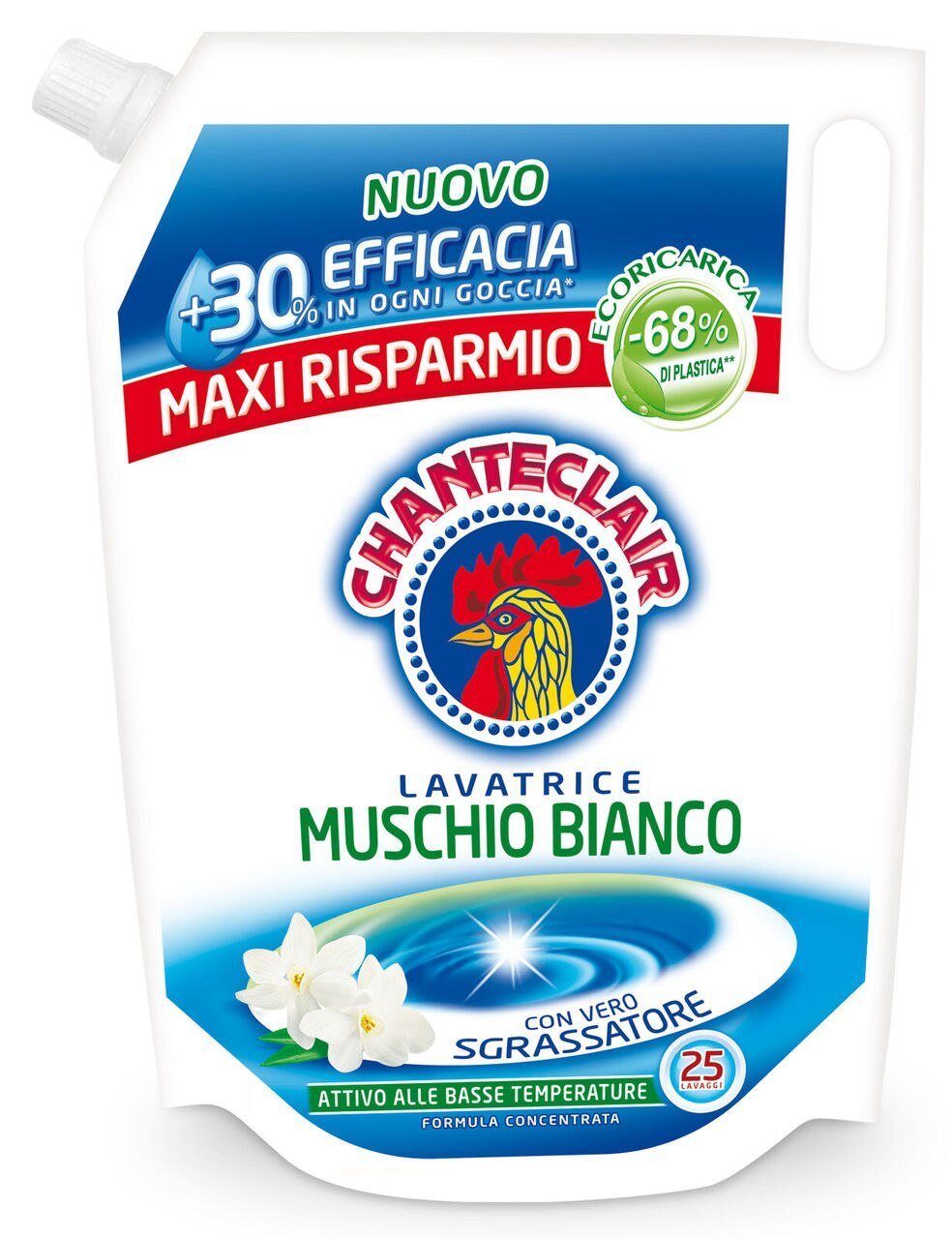 Chanteclair White Musk Classic Washing Machine Detergent Refill,