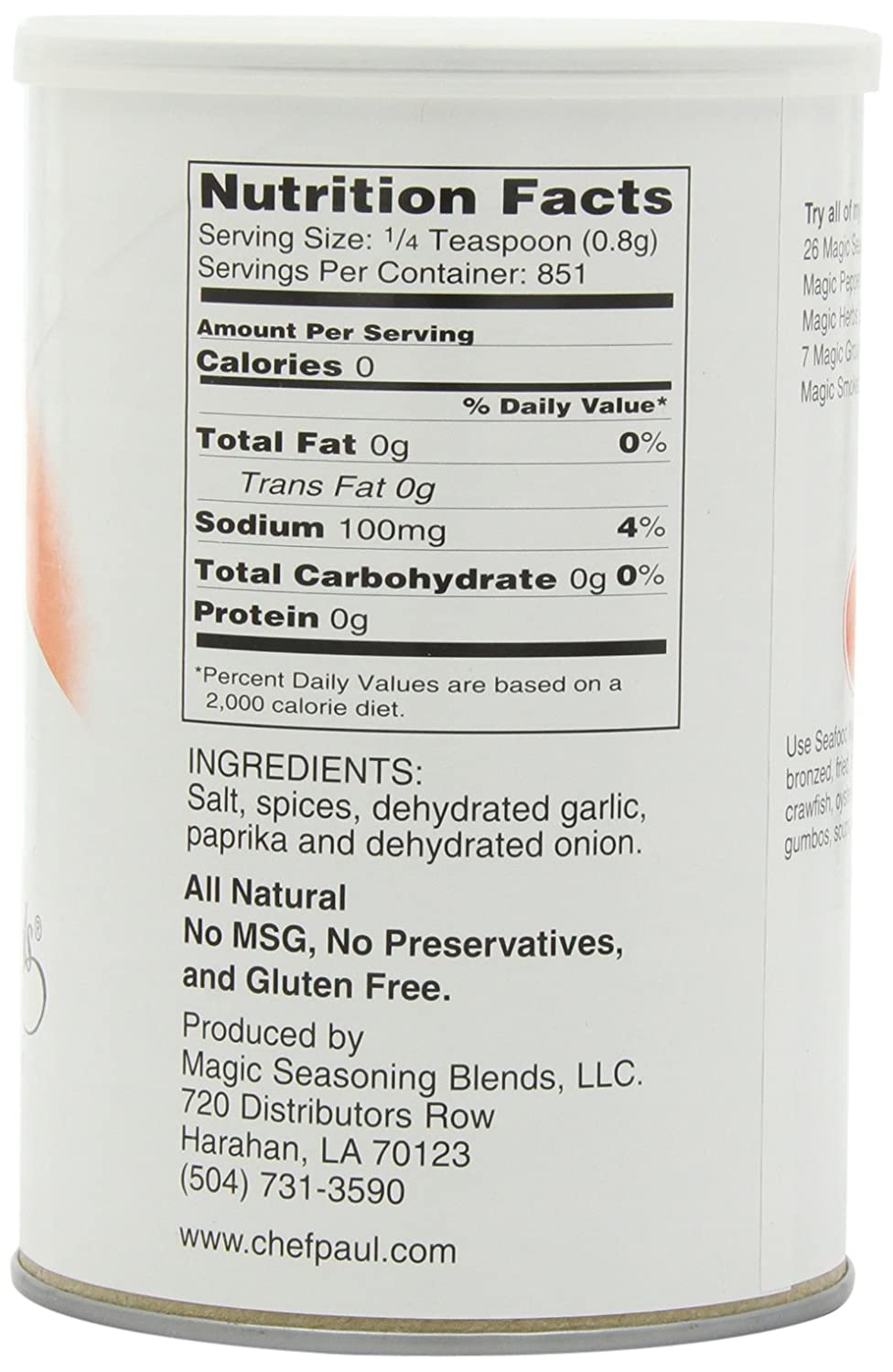 Chef Paul Prudhomme's Seafood Magic Seasoning, 24 oz Pantry Magic Seasoning Blends 
