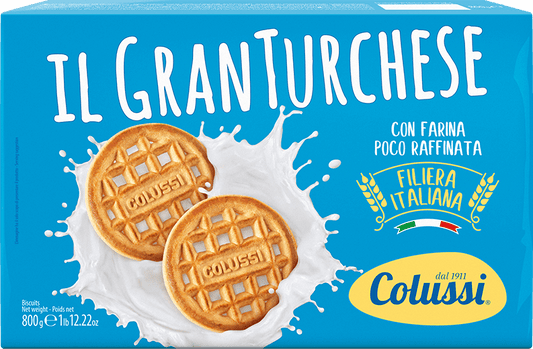 Colussi Il Gran Turchese Shortbread Biscuits, 800g Sweets & Snacks Colussi 