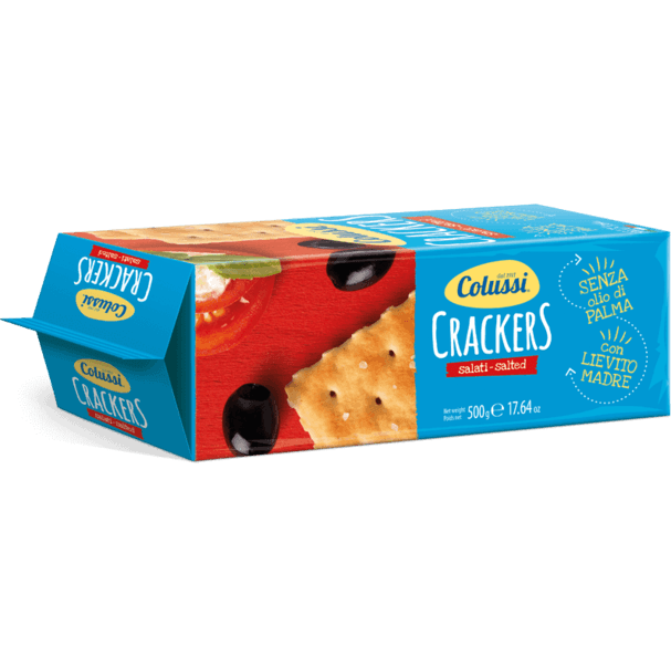 Colussi Salted Crackers, 500g Sweets & Snacks Colussi 