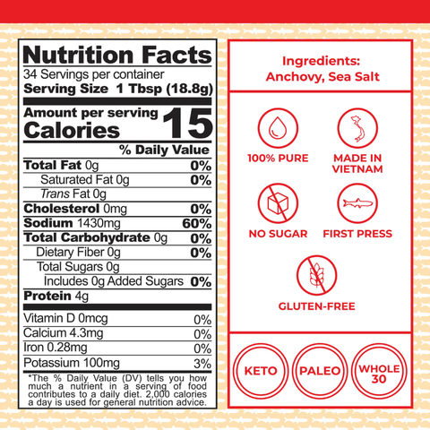 Copy of Red Boat Fish Sauce, 16.9 oz Sauces & Condiments vendor-unknown 