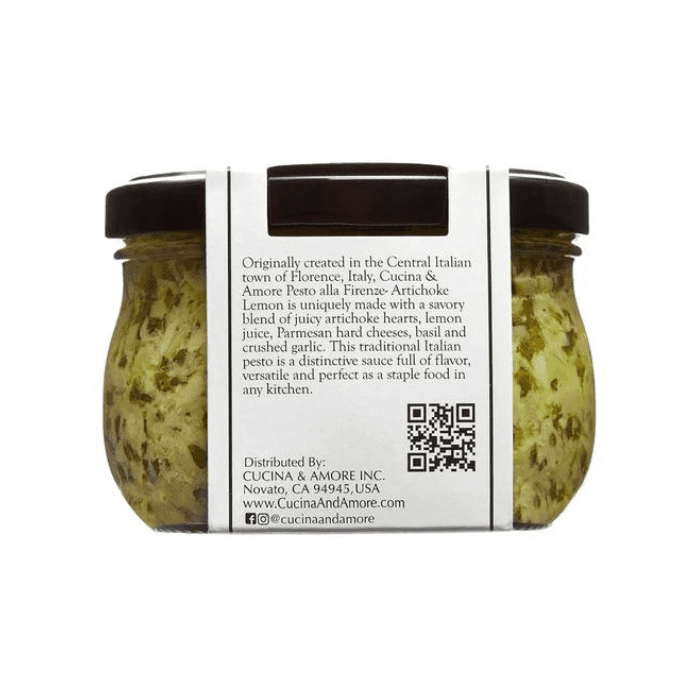 Cucina & Amore Artichoke Lemon Pesto Sauce, 7.9 oz Sauces & Condiments Cucina & Amore 