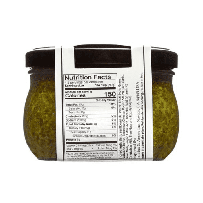 Cucina & Amore Basil Genovese Pesto Sauce, 7.9 oz Sauces & Condiments Cucina & Amore 