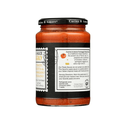 Cucina & Amore Formaggio Cheese Pasta Sauce, 16.8 oz Sauces & Condiments Cucina & Amore 