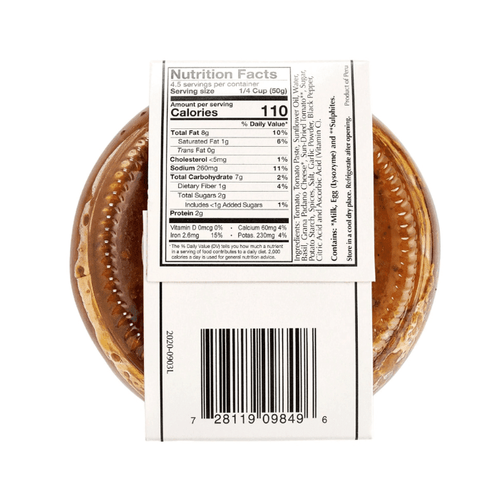 Cucina & Amore Pesto Alla Siciliana Sun Dried Tomato Pesto, 7.9 oz Sauces & Condiments Cucina & Amore 