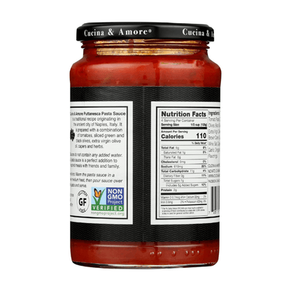 Cucina & Amore Puttanesca Pasta Sauce, 16.8 oz Sauces & Condiments Cucina & Amore 