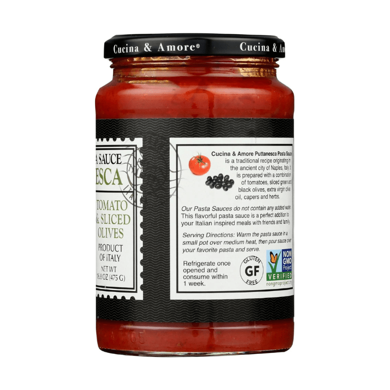 Cucina & Amore Puttanesca Pasta Sauce, 16.8 oz Sauces & Condiments Cucina & Amore 