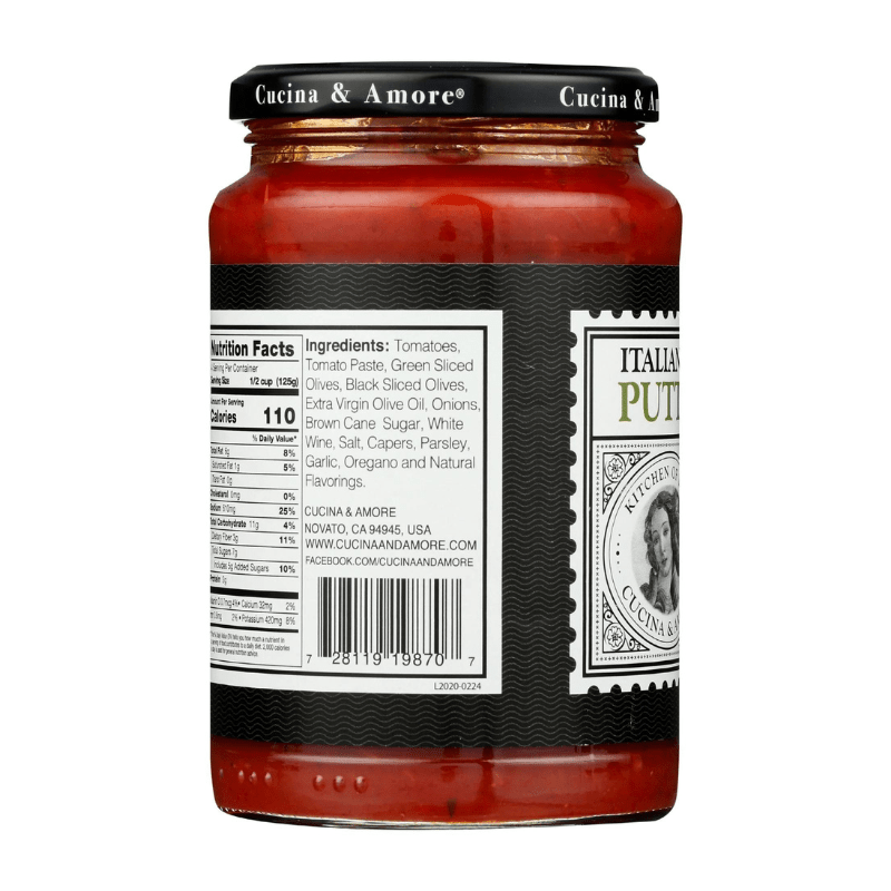 Cucina & Amore Puttanesca Pasta Sauce, 16.8 oz Sauces & Condiments Cucina & Amore 