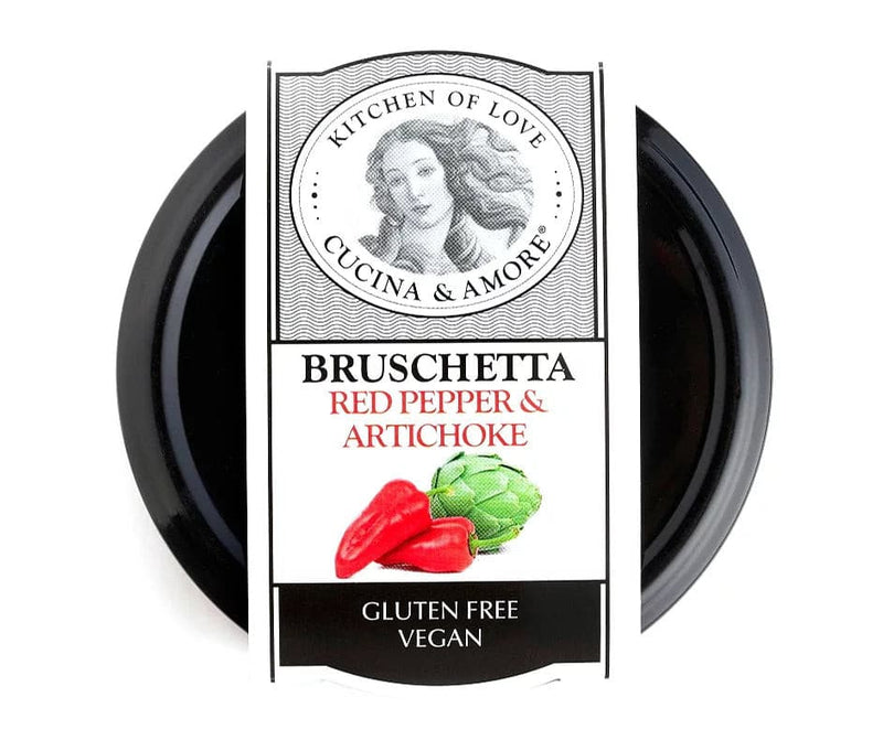 Cucina & Amore Red Pepper and Artichoke Bruschetta, 7.9 oz Sauces & Condiments Cucina & Amore