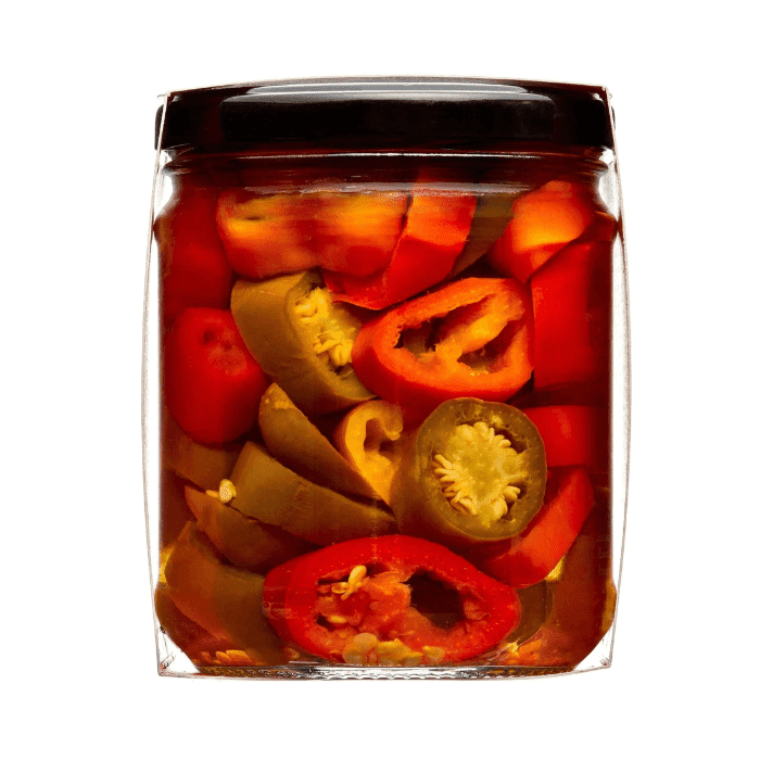 Cucina & Amore Tricolor Jalapenos, 14.5 oz Fruits & Veggies Cucina & Amore 