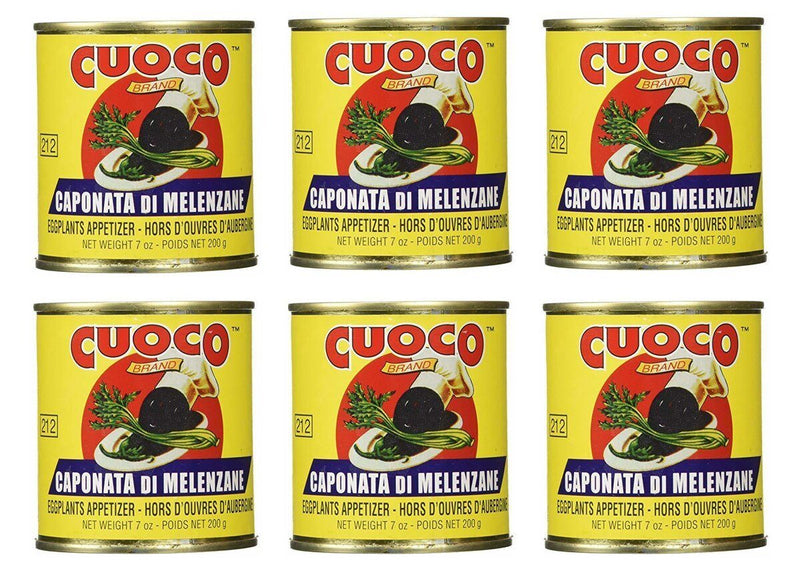 Cuoco Caponata Di Melenzane Eggplant Appetizer, 7 oz Fruits & Veggies Cuoco Pack of 6 