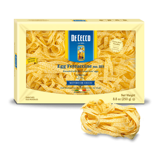 De Cecco #103 Fettuccine (egg enriched), 8.8 oz