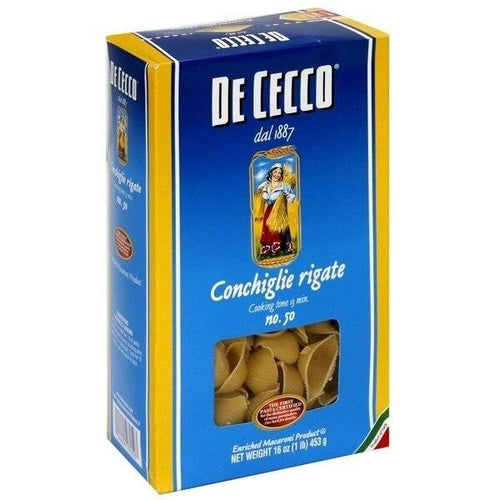 De Cecco #50 Conchiglie Rigate, 1 lb