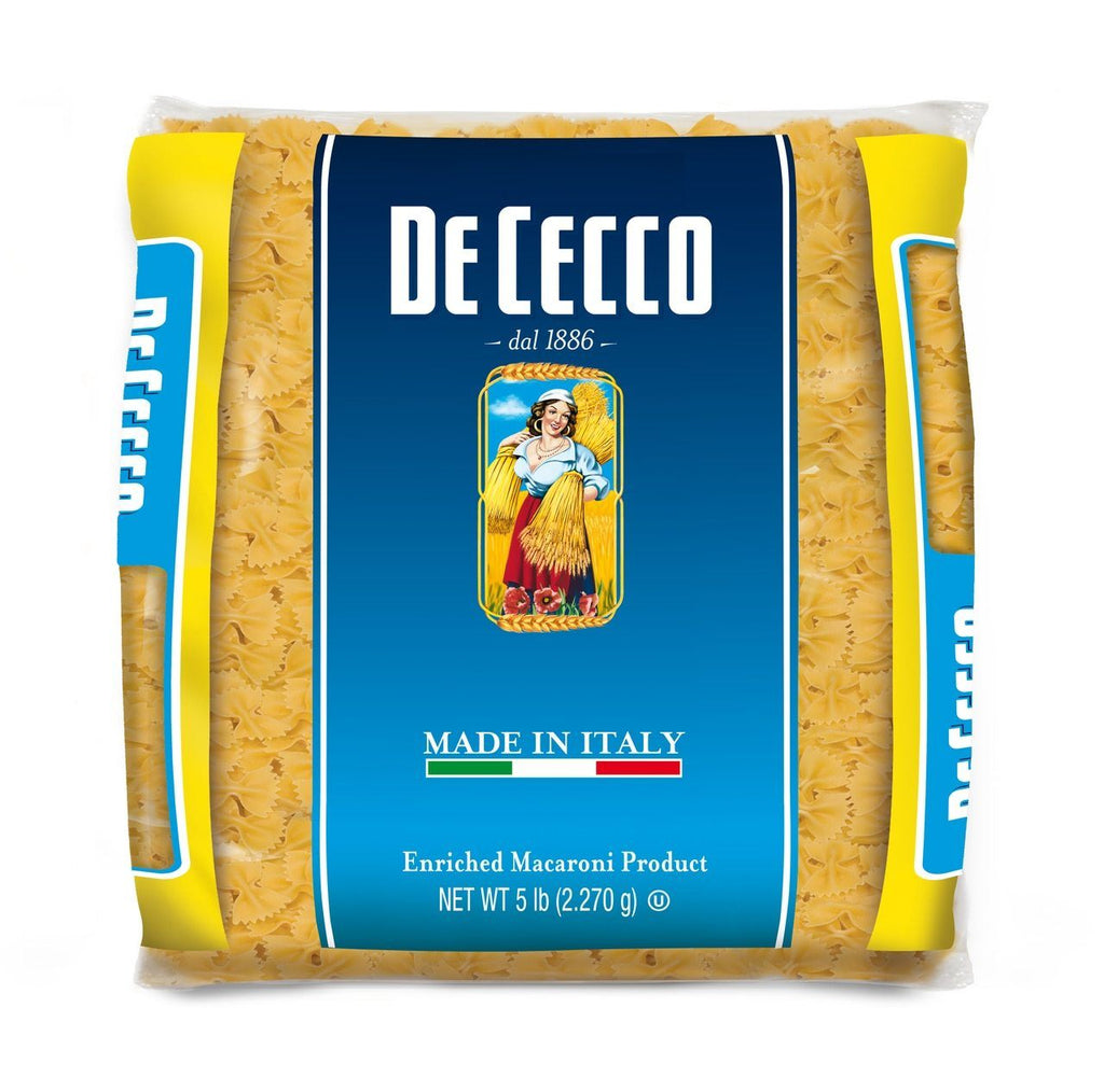 De Cecco #93 Farfalle Bulk Pasta, 5 lbs