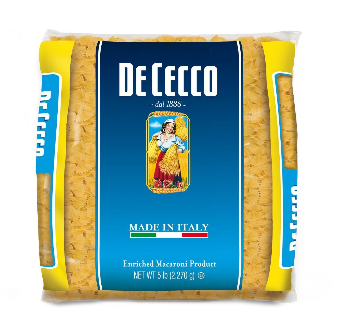 De Cecco #93 Farfalle Bulk Pasta, 5 lbs