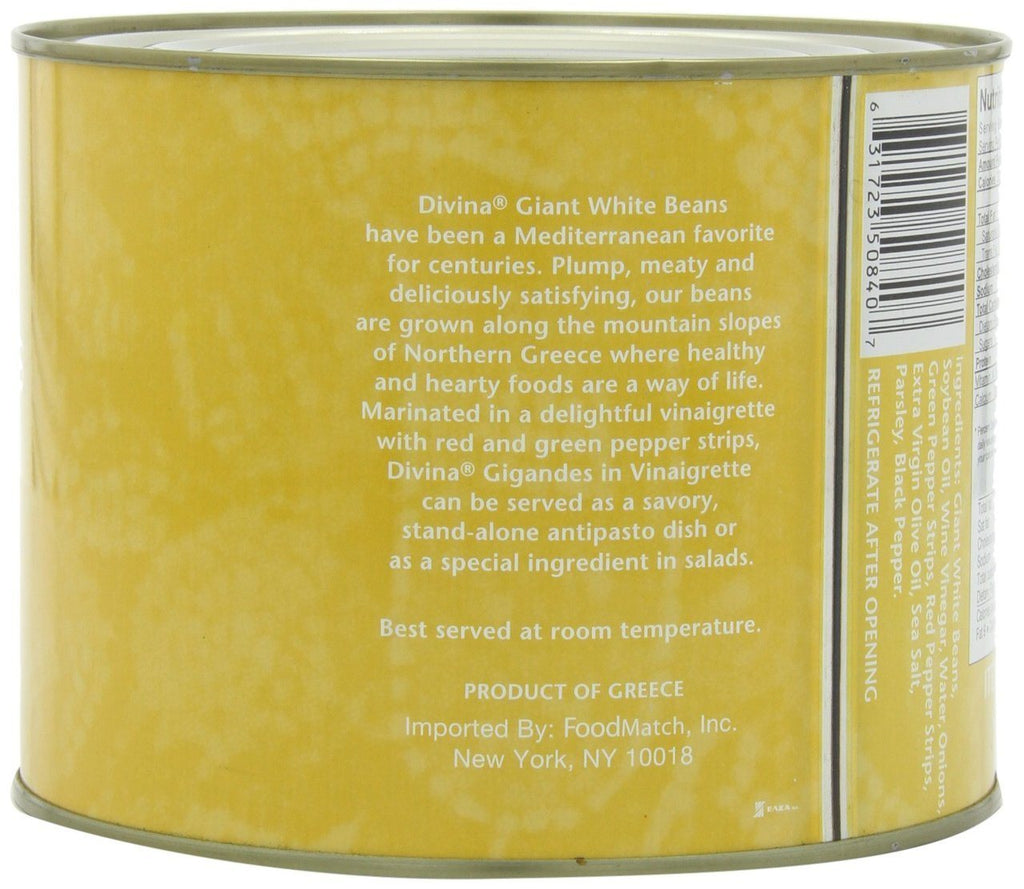 Divina Giant White Beans Vinaigrette - 4.4 lbs