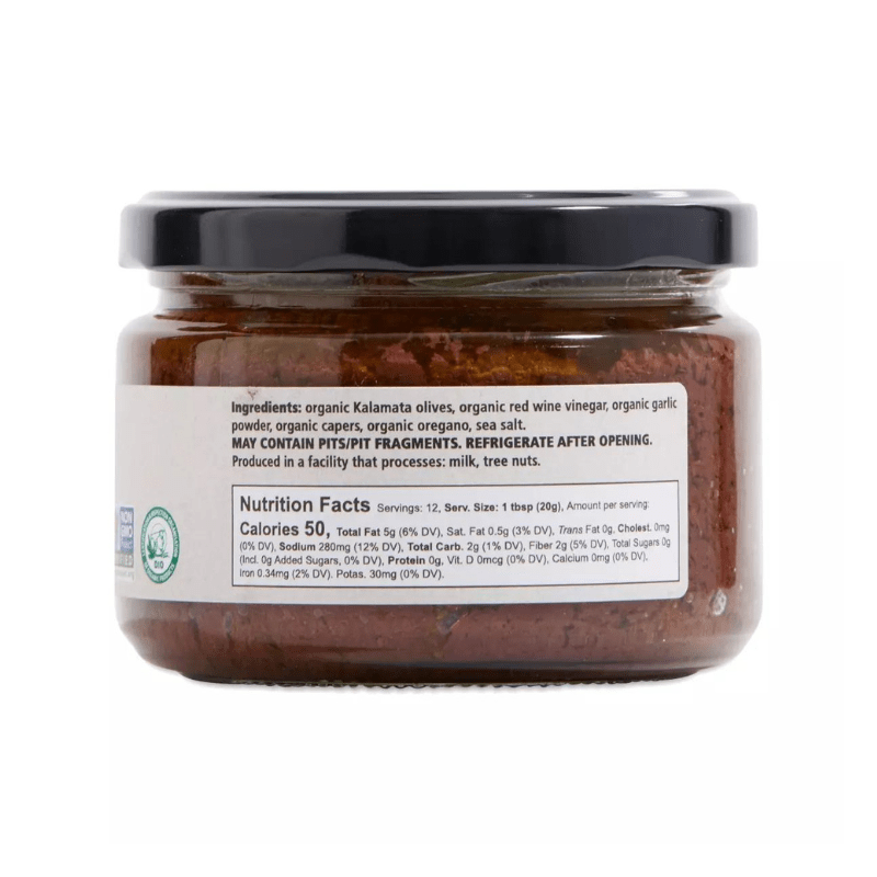 Divina Organic Kalamata Olive Spread, 8.5 oz Pantry Divina 