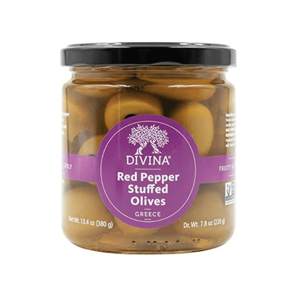 Divina Red Pepper Stuffed Olives, 13.4 oz Olives & Capers Divina 