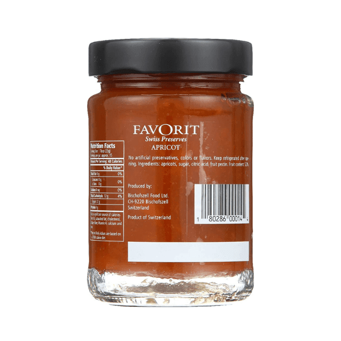 Favorit Apricot Fruit Spread, 12.3 oz Pantry Favorit 