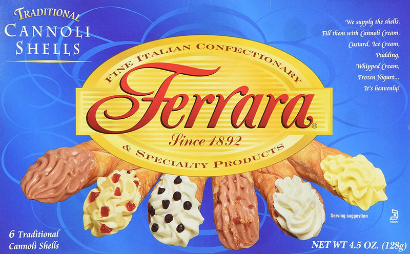 Ferrara Large Cannoli Shells, 4.5 oz Pantry Ferrara 