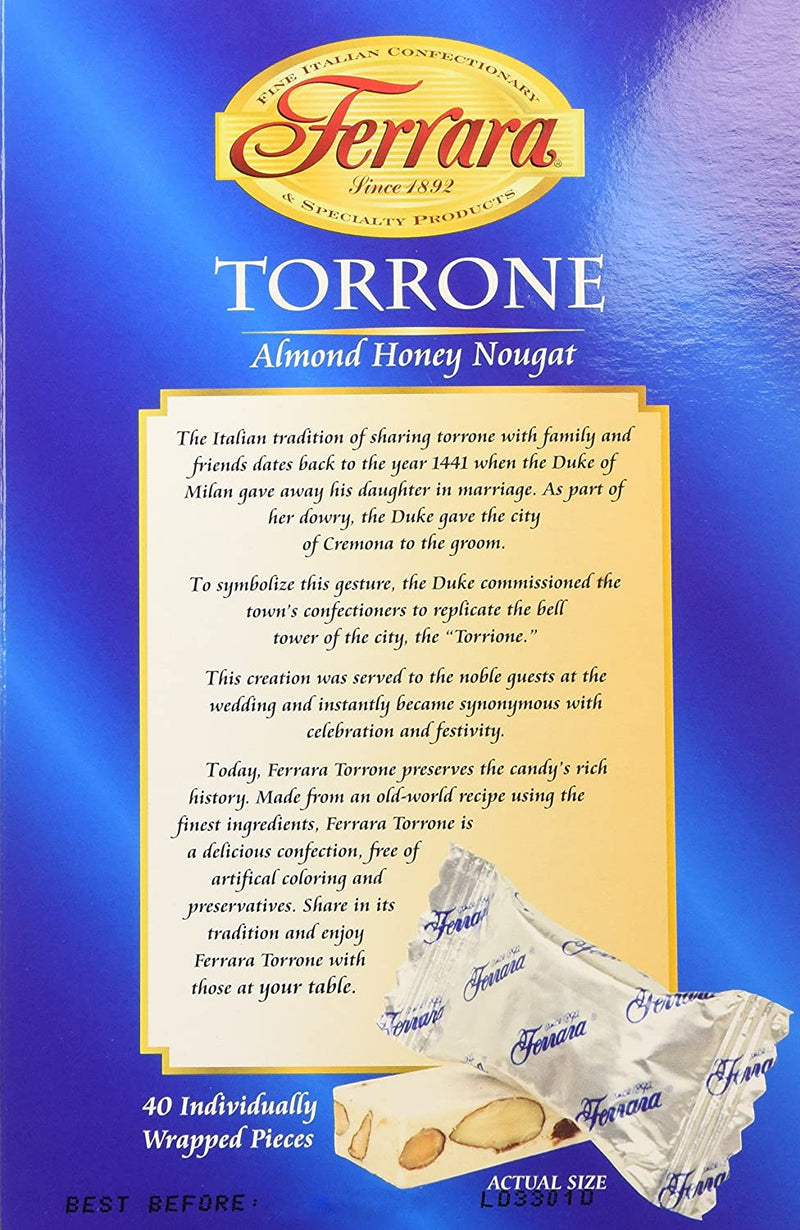 Ferrara Torrone 40 Piece, 16.9 oz Sweets & Snacks Ferrara 