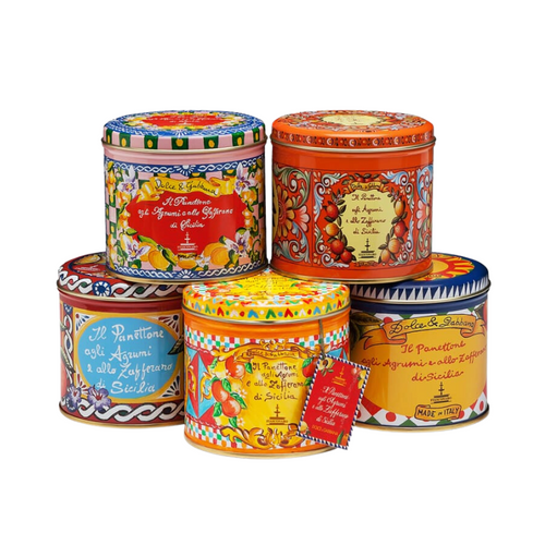 Fiasconaro Dolce & Gabbana Agrumi Panettone with Sicilian Citrus and Saffron, 2.2 lbs [Tin Color May Vary] Sweets & Snacks Fiasconaro 