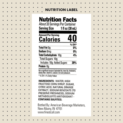 Finest Call Premium Triple Sec Syrup, 1 Liter Coffee & Beverages Finest Call 