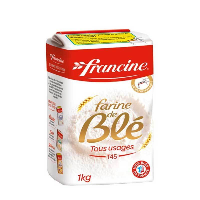 Francine Wheat Flour T45, 2.2 lbs (1kg) Pantry Francine 