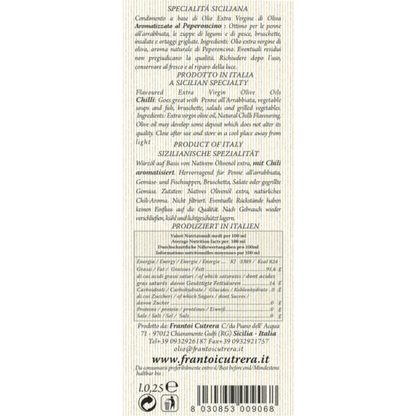 Frantoi Cutrera Chili Pepper Flavored Extra Virgin Olive Oil, 8.5 oz Oil & Vinegar Frantoi Cutrera 