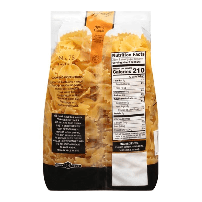 Garofalo No.78 Farfalle Pasta, 16 oz (1 lb) Pasta & Dry Goods Garofalo 
