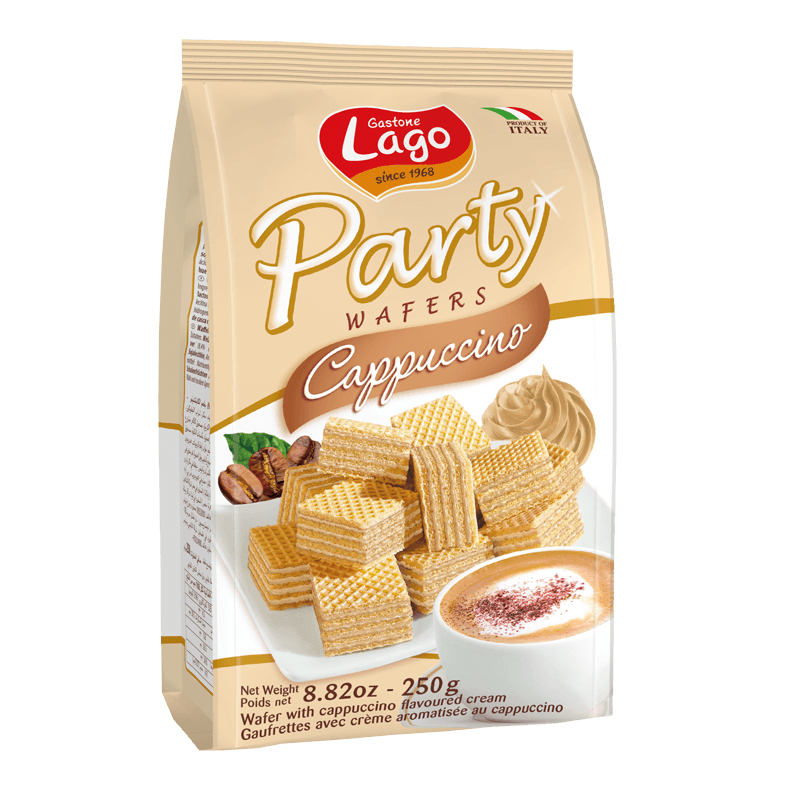 Gastone Lago Cappucino Wafers, 8.8 oz Sweets & Snacks Gastone Lago 