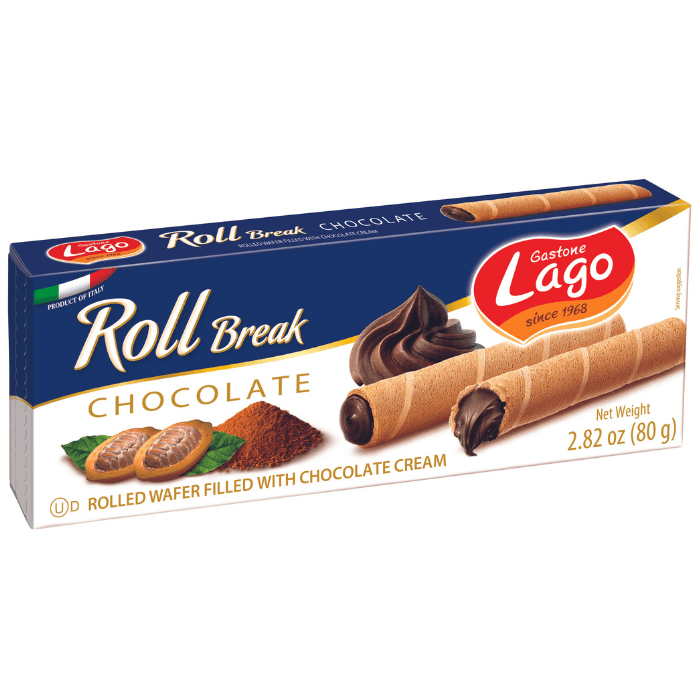 Gastone Lago Chocolate Roll Break, 2.82 oz Sweets & Snacks Gastone Lago 